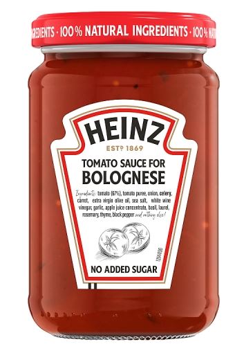 Heinz Pasta Bobognese Sauce 6x350g