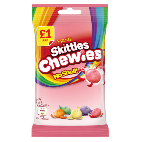Skittles Chewies Bag 12x125g