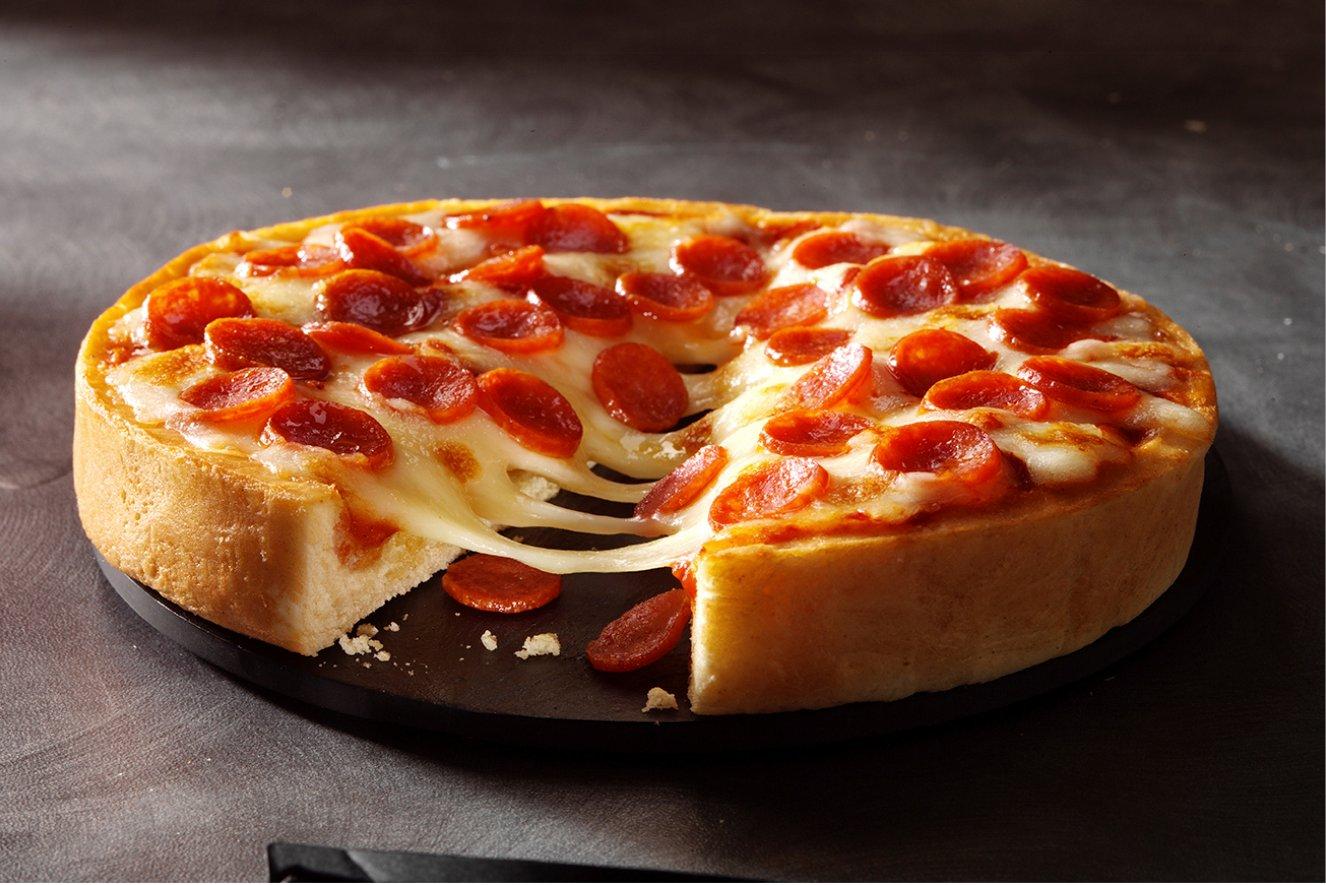 Chicago Town Deep Dish Pepperoni Pizzas 160g 24 x 160g Ready Meals Asetena Pa