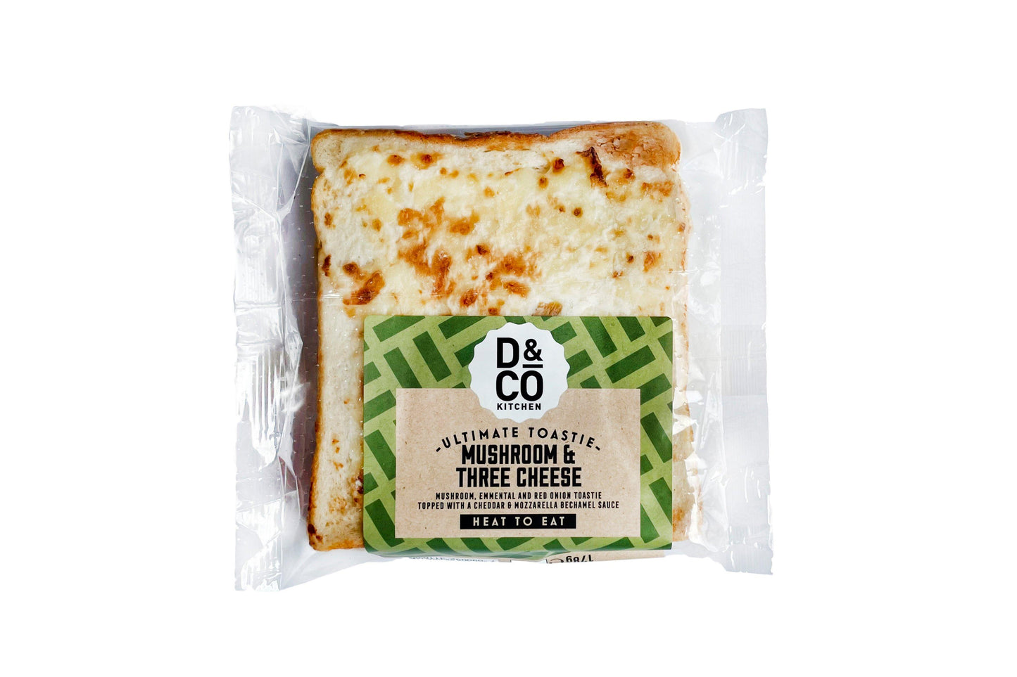 D&Co Mushroom & Three Cheese Toastie 1 x 24 Ready Meals Asetena Pa