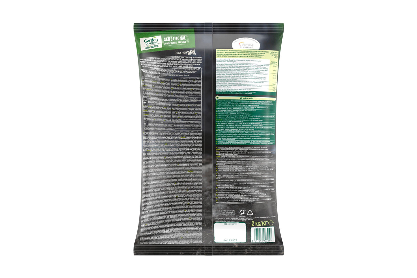 Garden Gourmet® Sensational™ Cumberland Sausage 1 x 2kg Ready Meals Asetena Pa