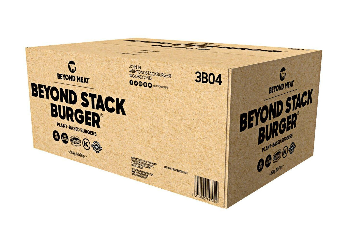 Beyond Meat Stack Burger 60 x 76g Ready Meals Asetena Pa