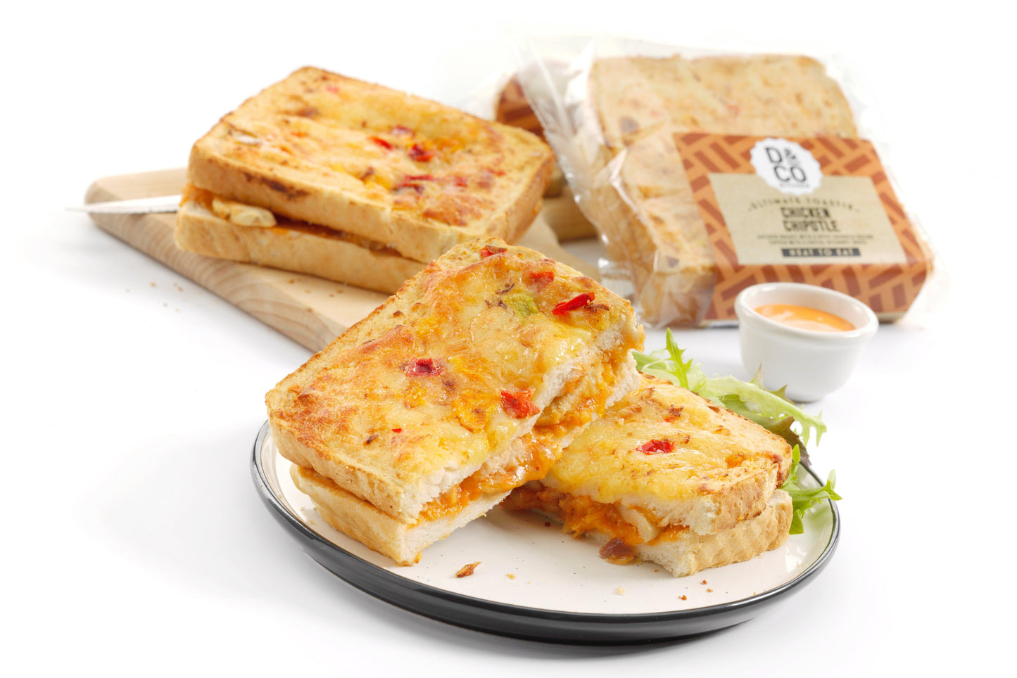 D&CO Kitchen Chipotle Chicken Toastie 1 x 24 Ready Meals Asetena Pa