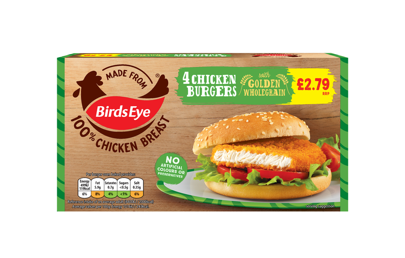 PM 2.79 Birds Eye 4 Chicken Burgers 12x200g