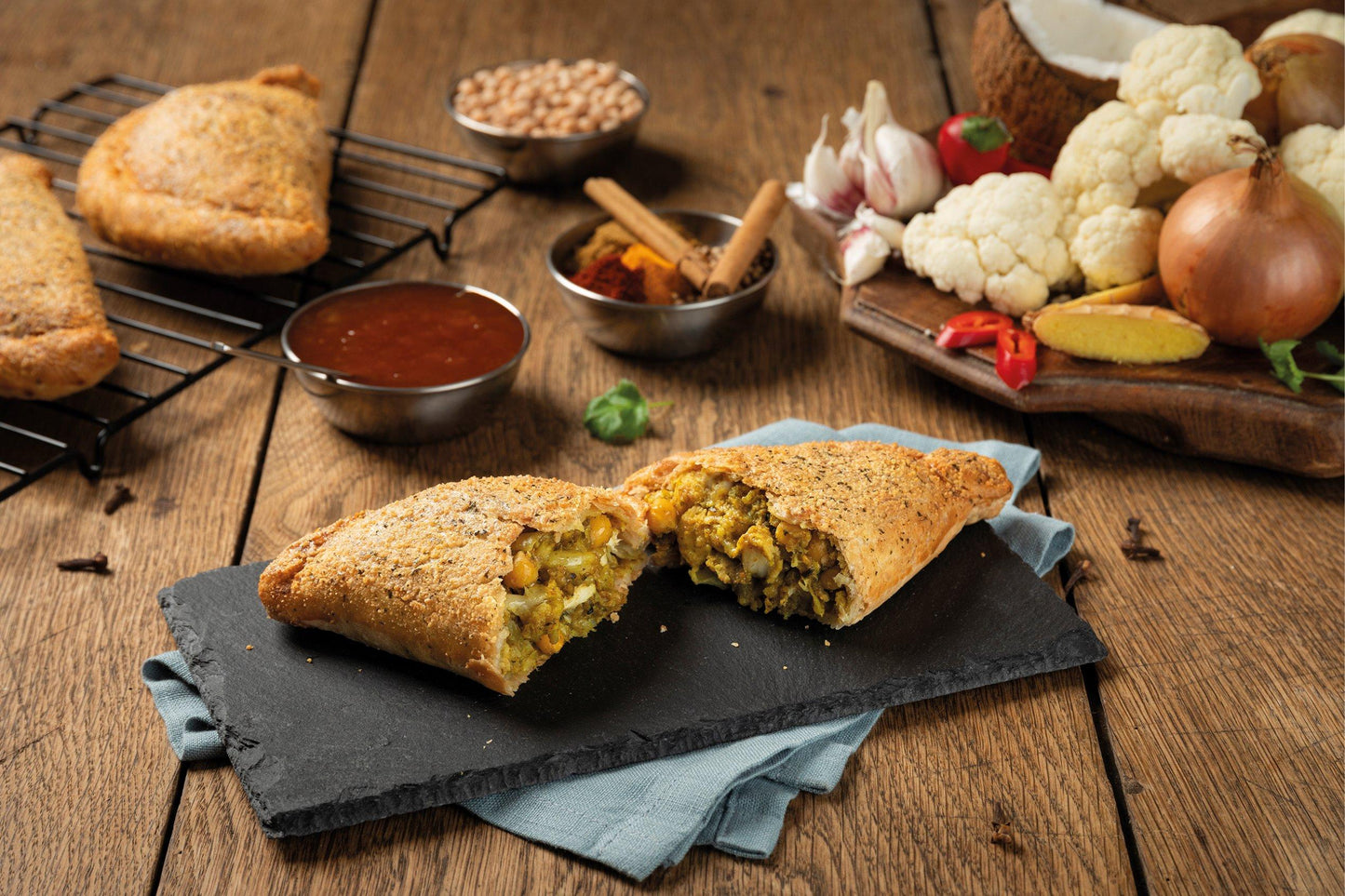 Proper Cornish Chicken Bhaji Pasty 1 x 20 Ready Meals Asetena Pa