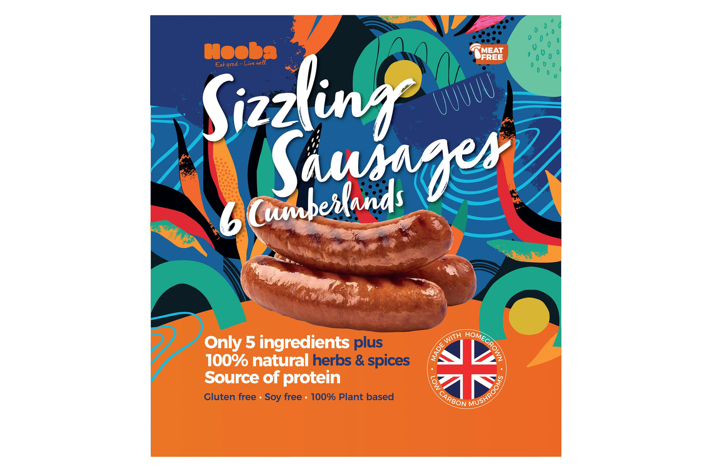 Myco Hooba Plant-Based Sausages 45g 30 x 45g Ready Meals Asetena Pa