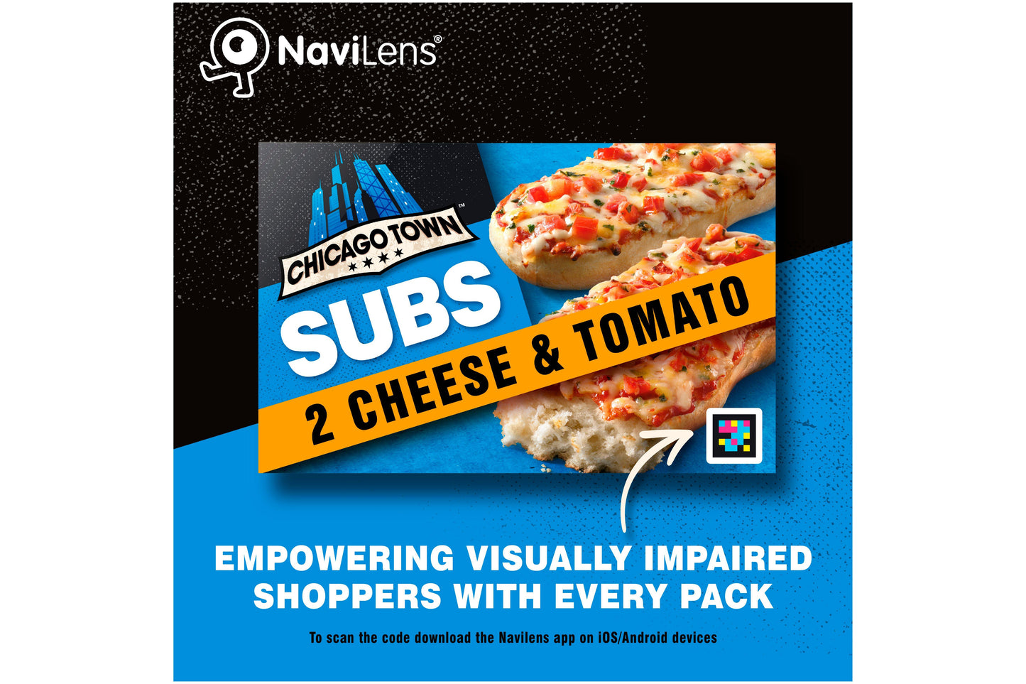 Chicago Town Cheese & Tomato Subs 10 x 2 x 125g Ready Meals Asetena Pa