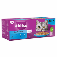 Whiskas + Cat Pouches Fish Favourites In Jelly 4x85g