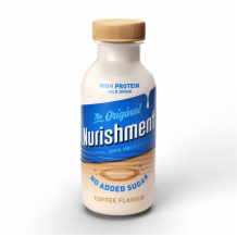 Nurishment Coffee Milk Drink Bottle No Added Sugar 6x330ml