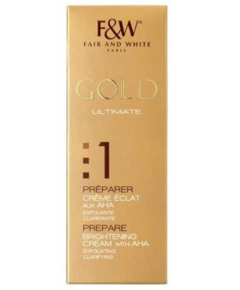 GOLD ULTIMATE PREPARE CREAM WITH AHA 75 ml Even Skin Tone Asetena Pa
