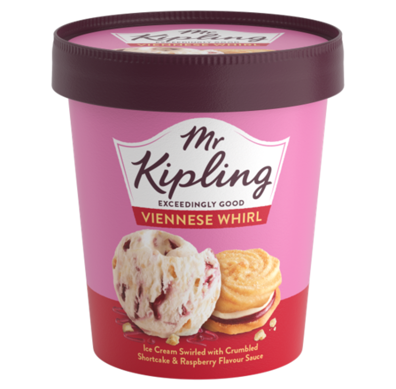 Mr Kipling Viennese Whirl Ice Cream Tub 6x475ml