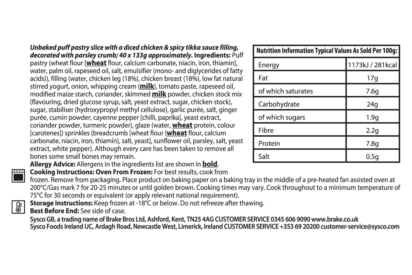 Sysco Essentials Steak & Kidney Pies 48 x 142g Ready Meals Asetena Pa