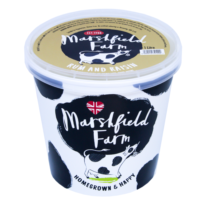 Marshfield Rum & Raisin (4x1lt) 4x1lt