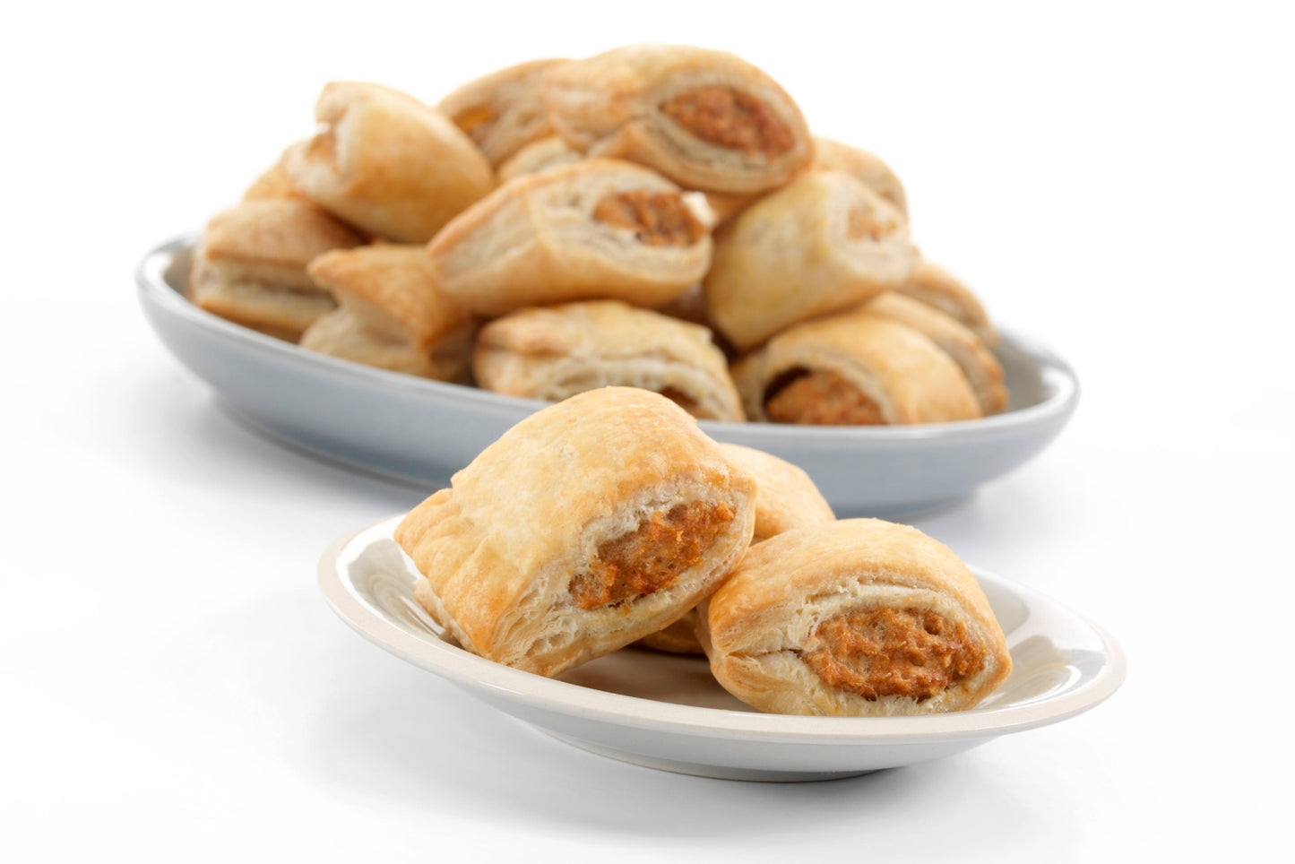 Sysco Essentials 1½" Buffet Sausage Rolls 4 x 50 x 24g Ready Meals Asetena Pa