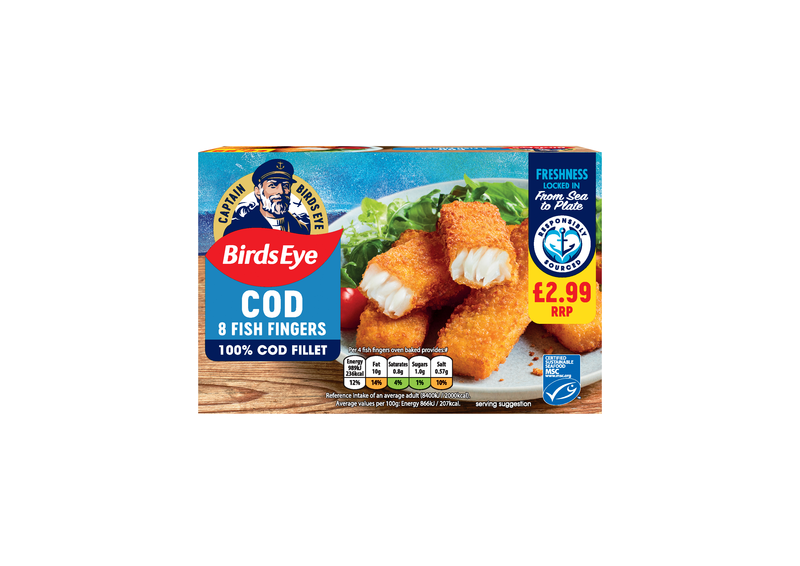 PM £2.99 Birds Eye 8 Cod Fish fingers 12x224g