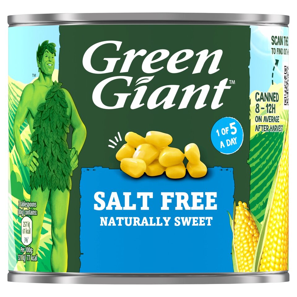 Green Giant Salt Free Corn 12x340g