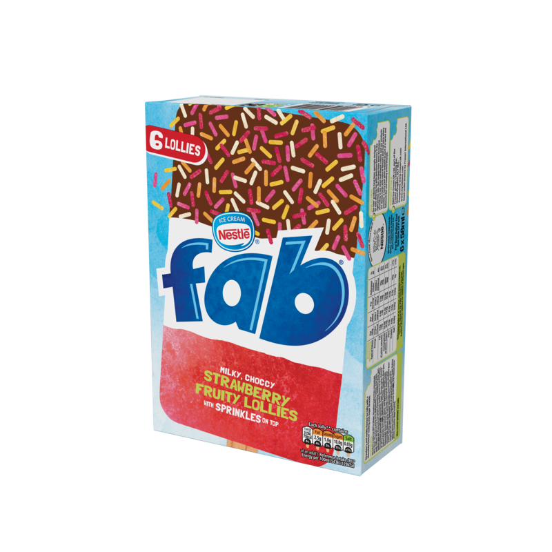 Fab Stick Strawberry Multi Pack 8X6x58ml