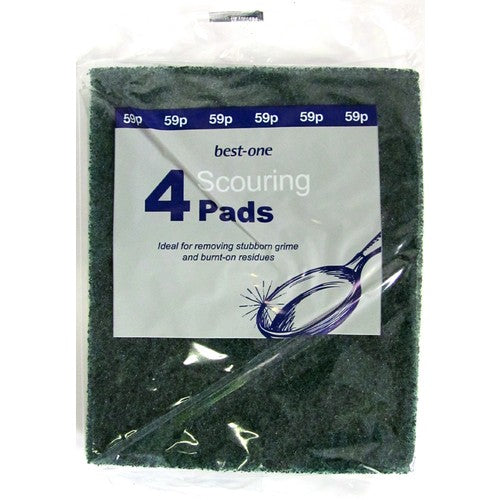 Bestone Scouring Pads Green PM 59p 4pk × 10 × 8