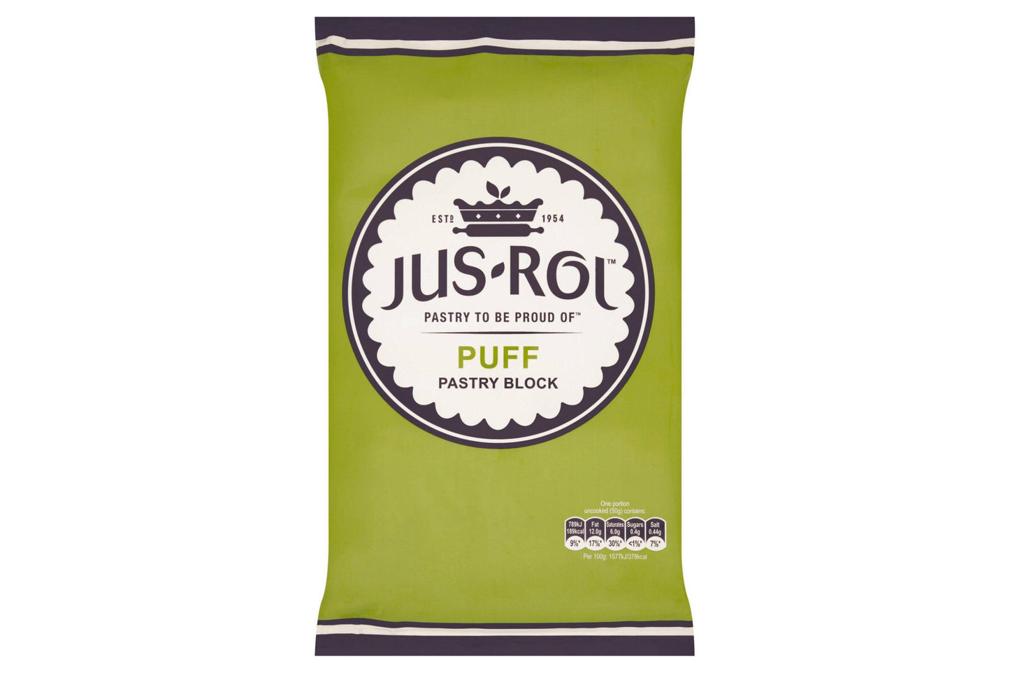 Jus-Rol Puff Pastry Block 1.5kg 4 x 1.5kg Ready Meals Asetena Pa