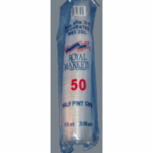 Plastic Half Pint Glasses 1x50's