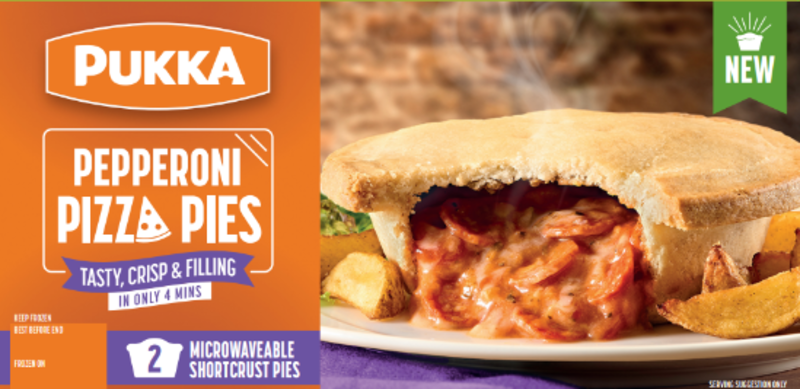 Pukka Pepperoni Pizza Pie 2's 8x2x170g