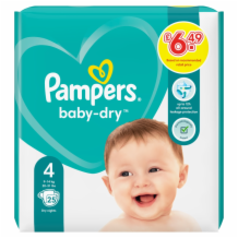Pampers Baby Dry Size 4x25's