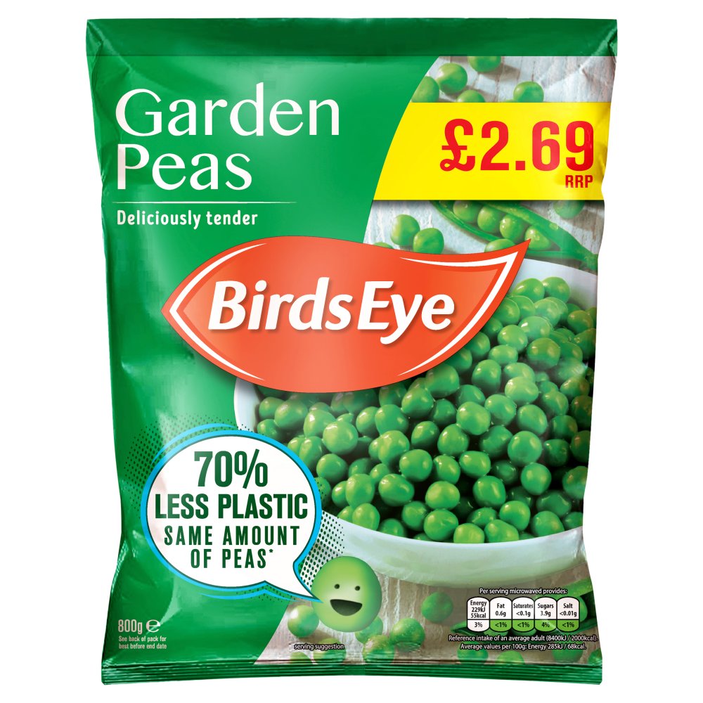 Birds Eye Garden Peas 800g 800g × 1