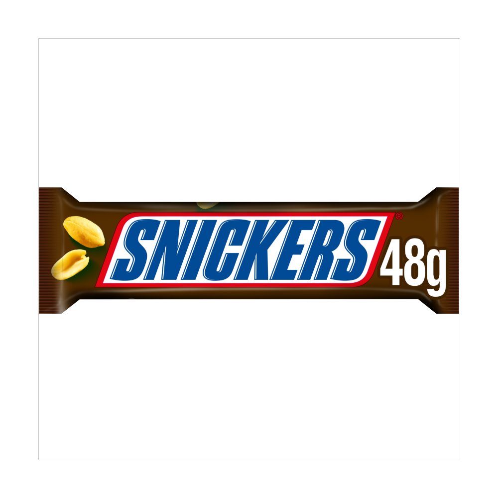 Snickers Caramel, Nougat, Peanuts & Milk Chocolate Snack Bar 48g
