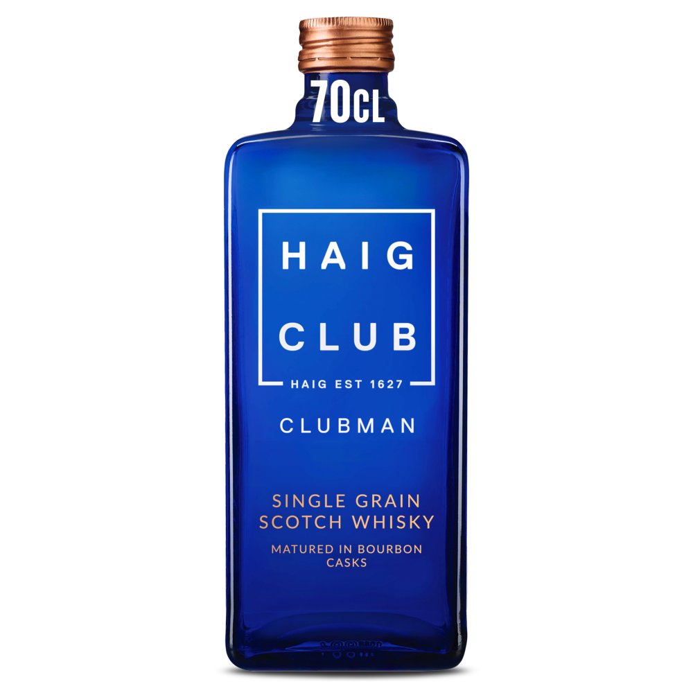 Haig Club Clubman Single Grain Scotch Whisky 40% vol 70cl Bottle 70Cl × 6