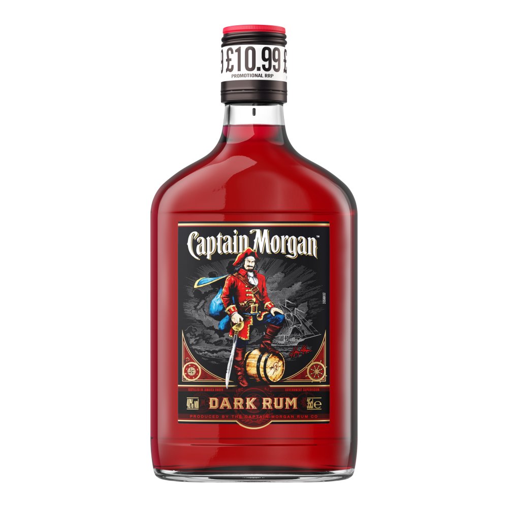 Captain Morgan Dark Rum 40% vol 35cl £10.99 PMP 04x06 35Cl × 24