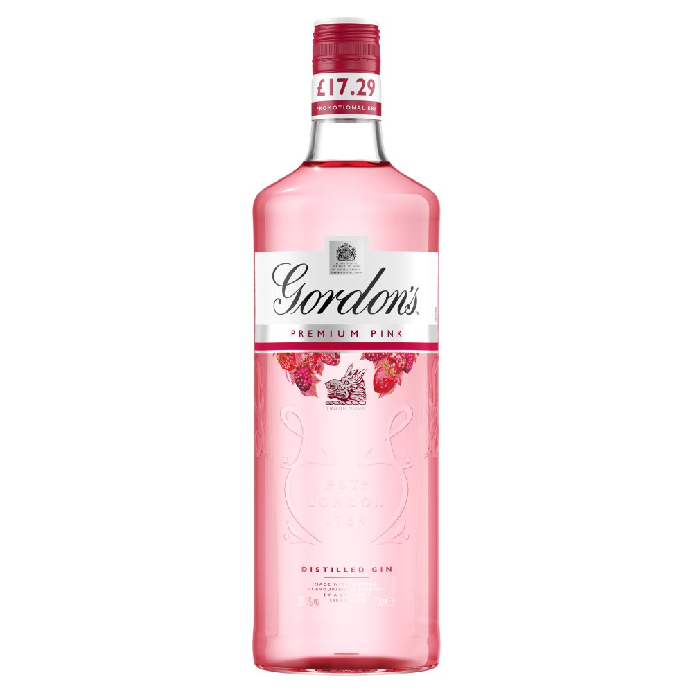 Gordon's Premium Pink Gin 37.5% vol 70cl £17.29 70Cl × 6