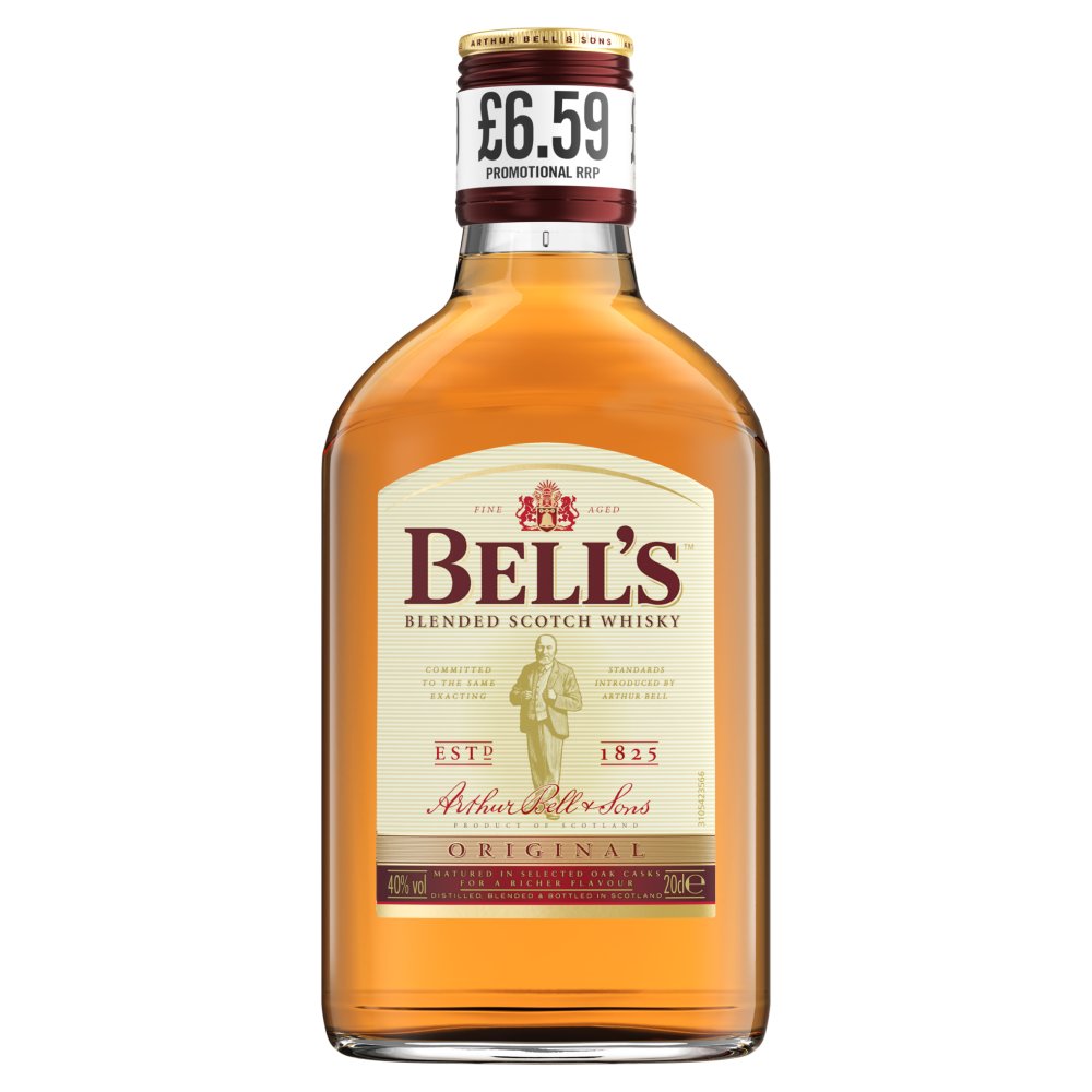 Bell's Original Blended Scotch Whisky 40% vol 20cl Bottle PMP £6.59 20Cl × 1