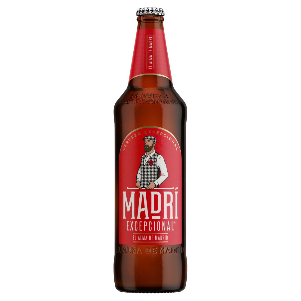 Madri Excepcional Premium Lager Beer 660ml Bottle 660ml × 12 × 1