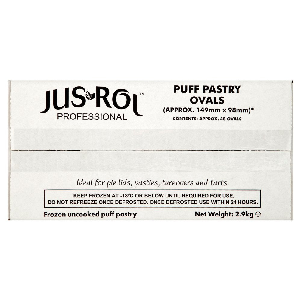 Jus-Rol Puff Pastry Ovals x48 2.9kg 48s × 4