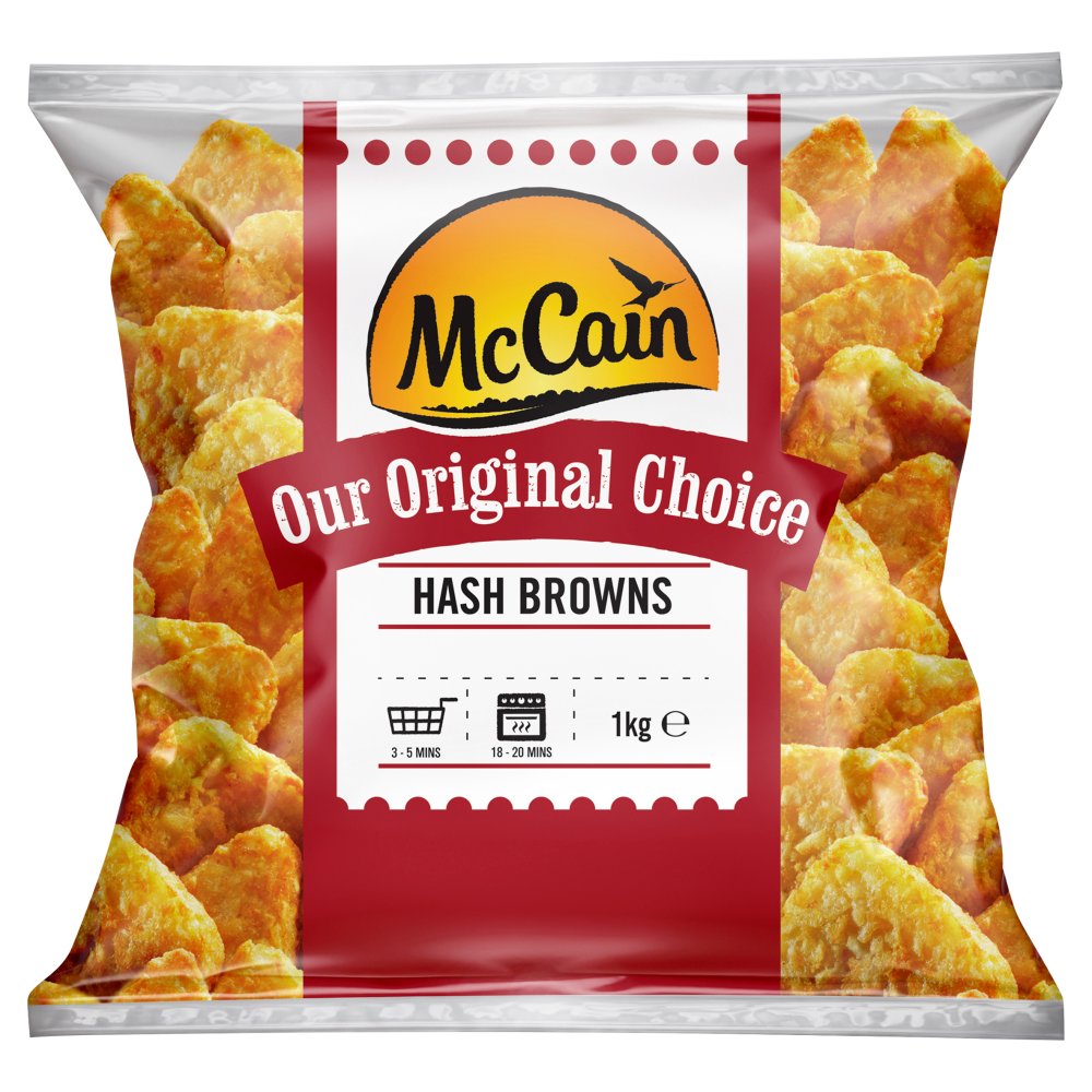 McCain Our Original Choice Hash Browns 1kg 1Kg × 1