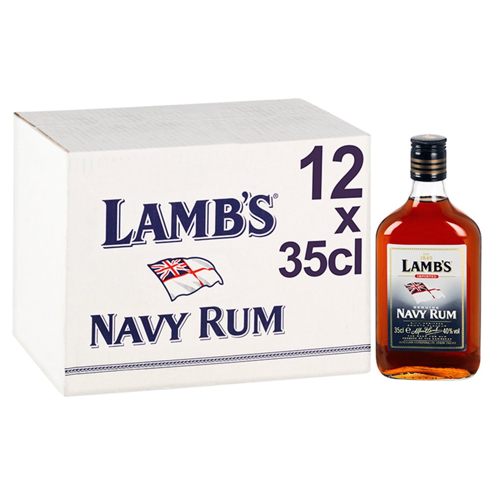 Lamb's Dark Navy Rum 12 x 35cl 35Cl × 6