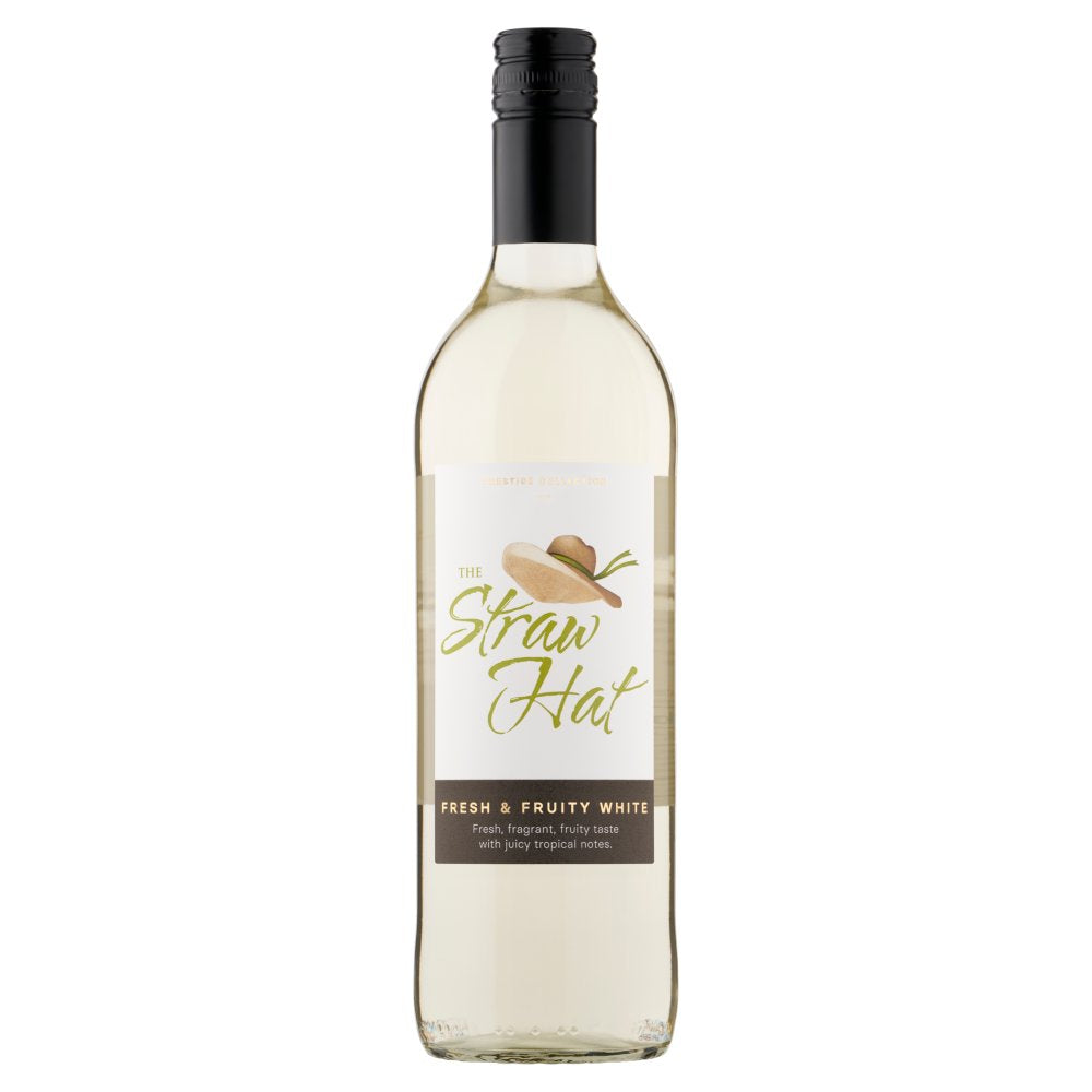 The Straw Hat Fresh & Fruity White 75cl 75Cl × 6