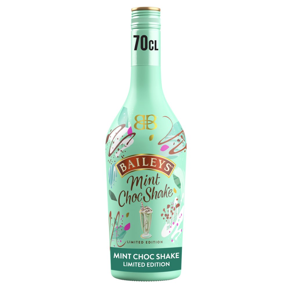 Baileys Mint Choc Shake Irish Cream Liqueur 17% vol 70cl Bottle 70Cl × 1