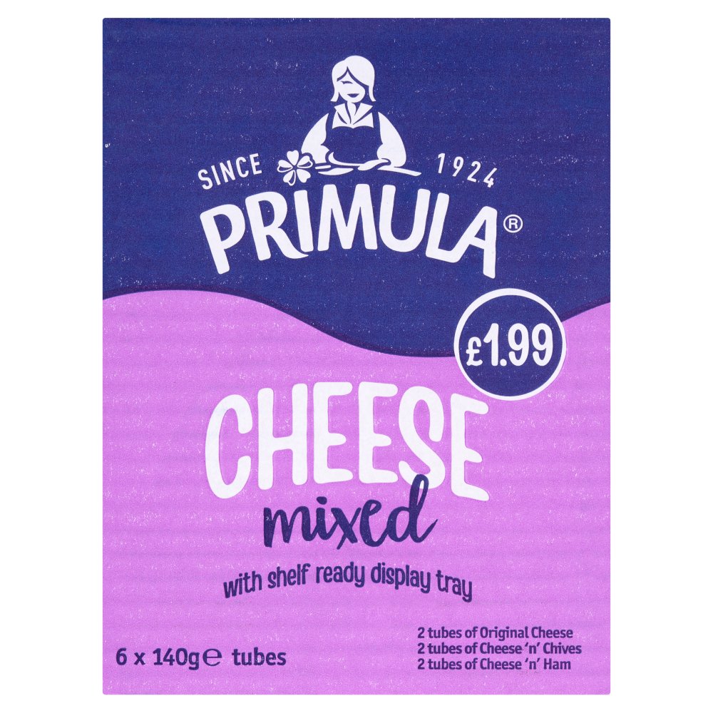 Primula Cheese Mixed 6 x 140g 140g × 6 × 1