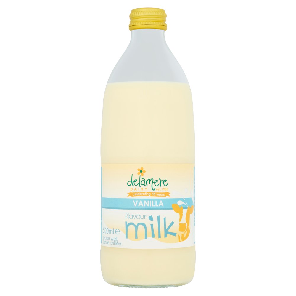 Delamere Dairy Vanilla Flavour Milk 500ml 500ml × 1