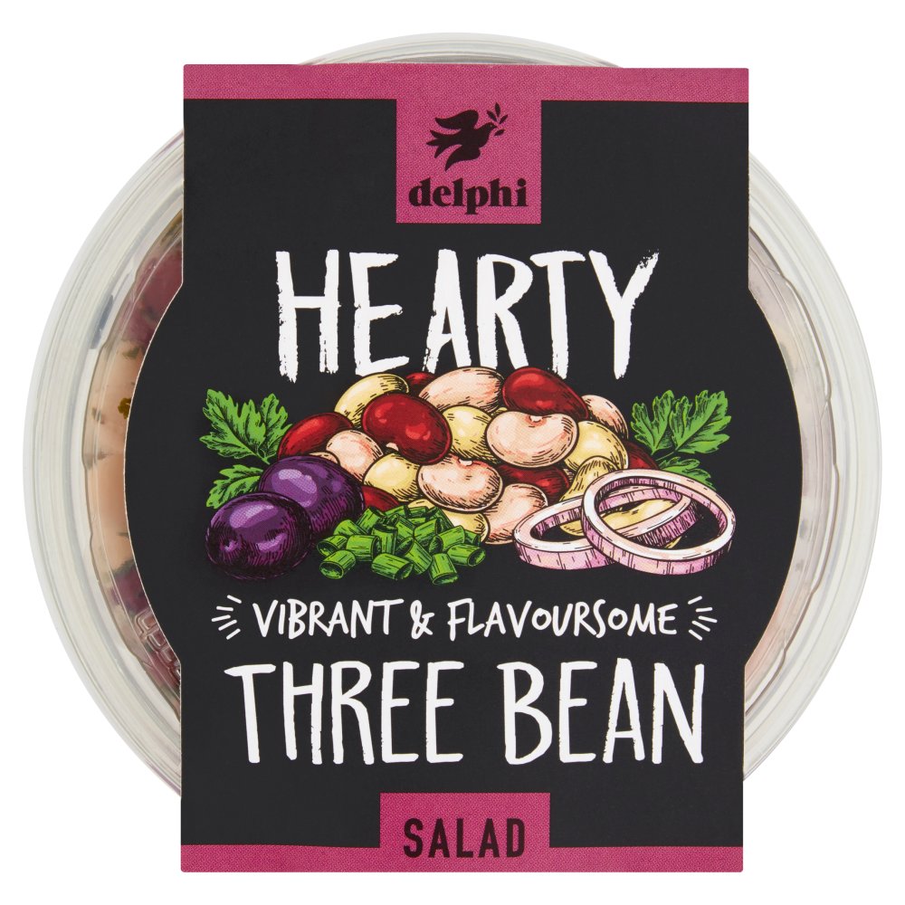 Delphi Hearty Vibrant & Flavoursome Three Bean Salad 220g 220g × 6