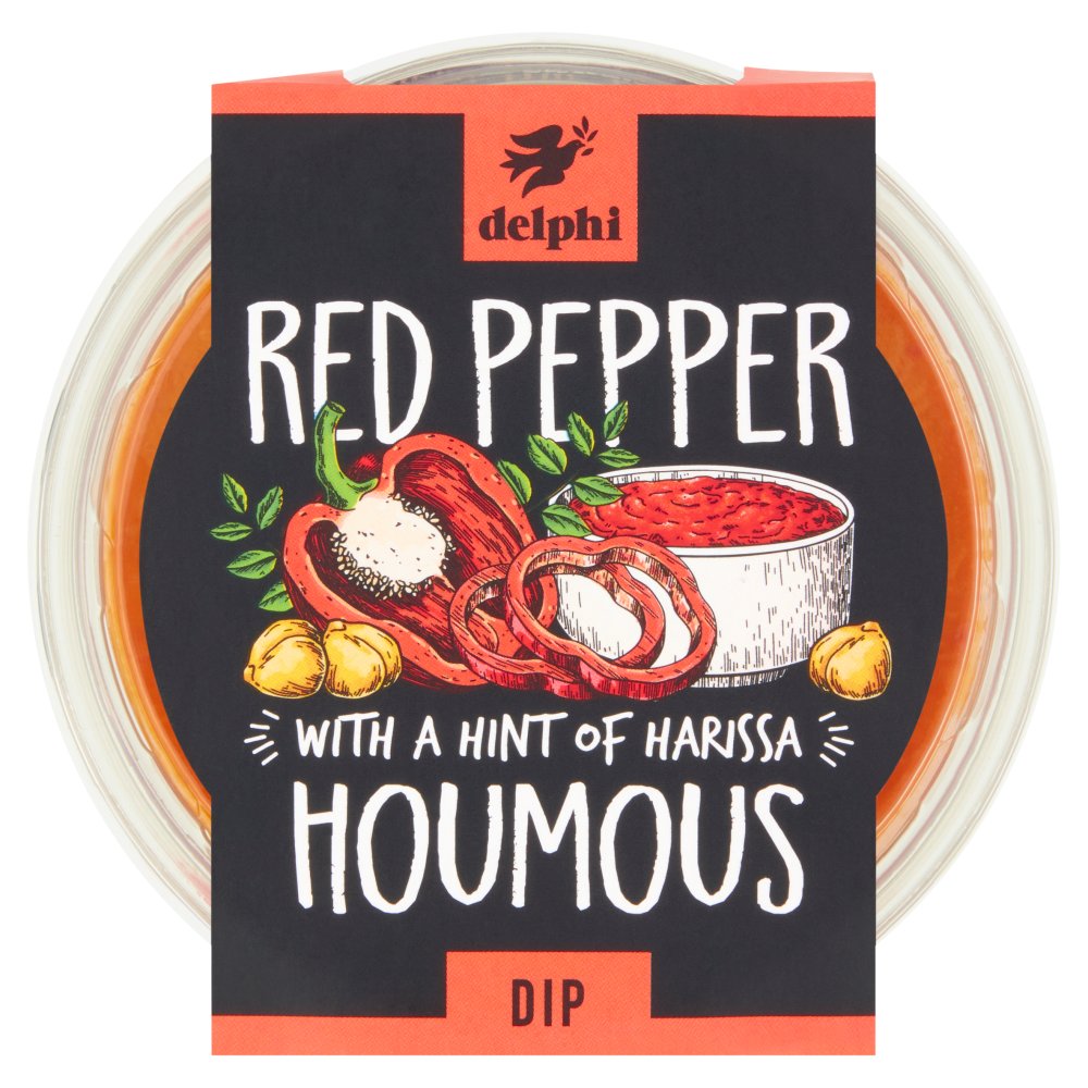 Delphi Red Pepper Houmous Dip 170g 170g × 6