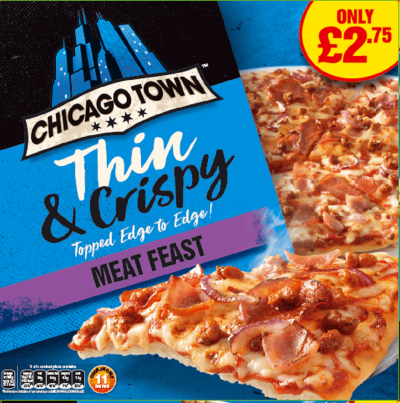 PM 2.75 Chicago Town THIN Meat Feast 6x347g