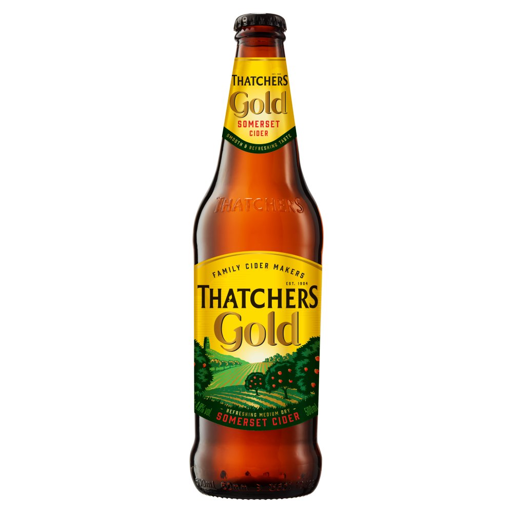Thatchers Gold Cider 500ml 500ml × 6 × 1