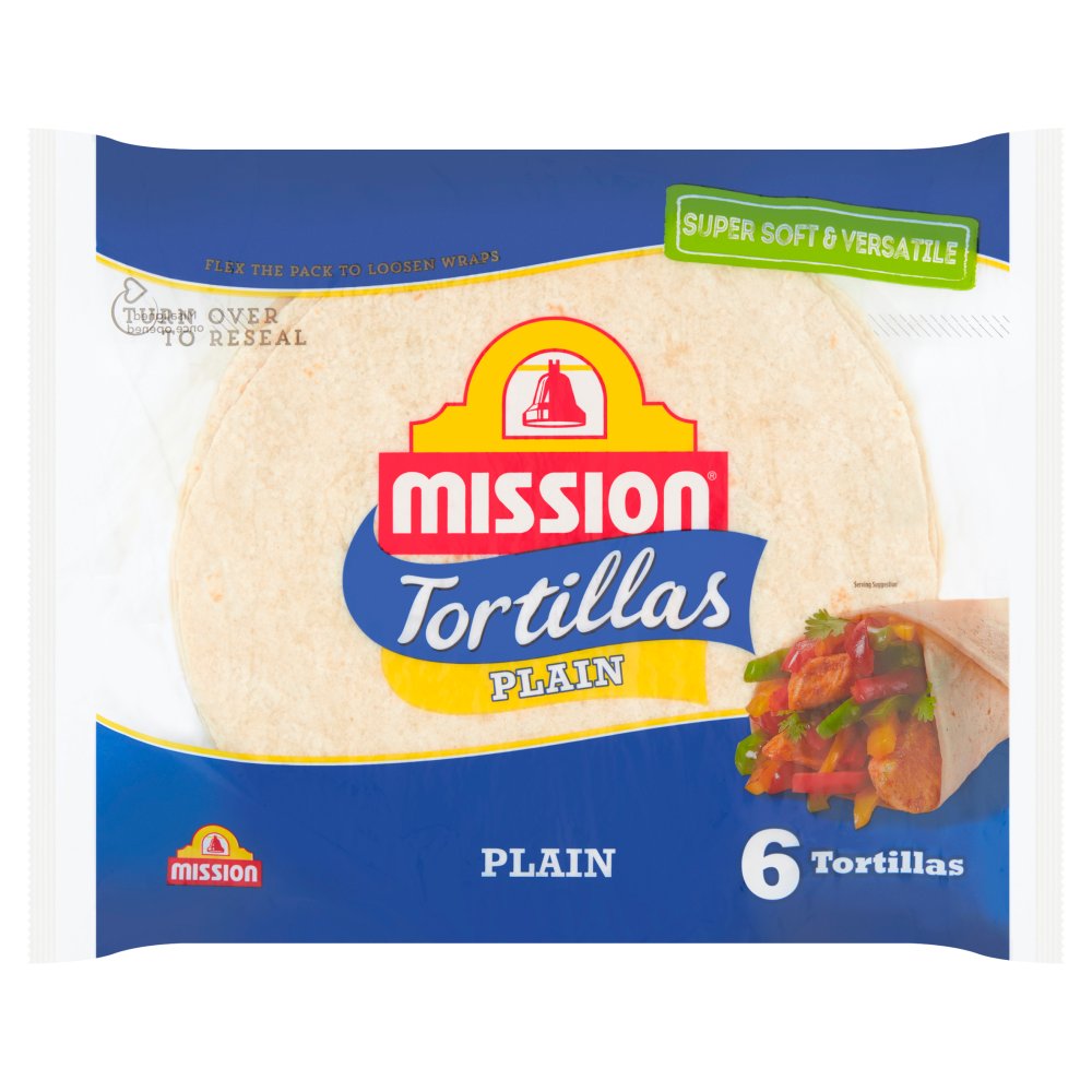 Mission 6 Tortillas Plain 368g 6pk × 1