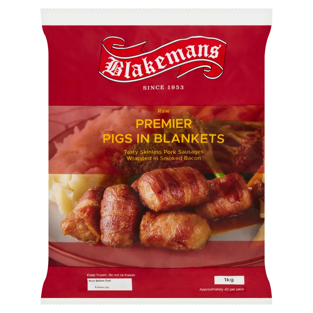 Blakemans Raw Premier Pigs in Blankets 1kg 1Kg × 1