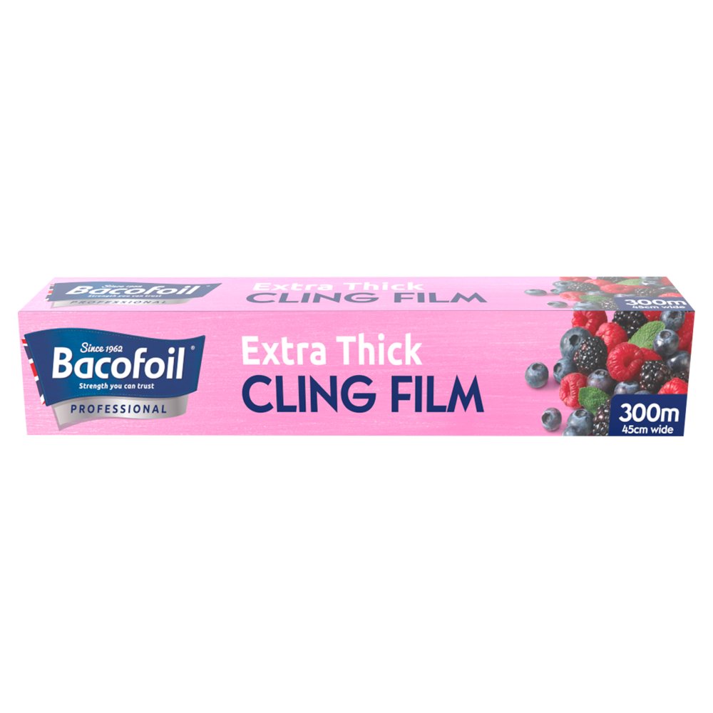 Bacofoil® Professional Extra Thick Cling Film 45cm x 300m 300M × 6