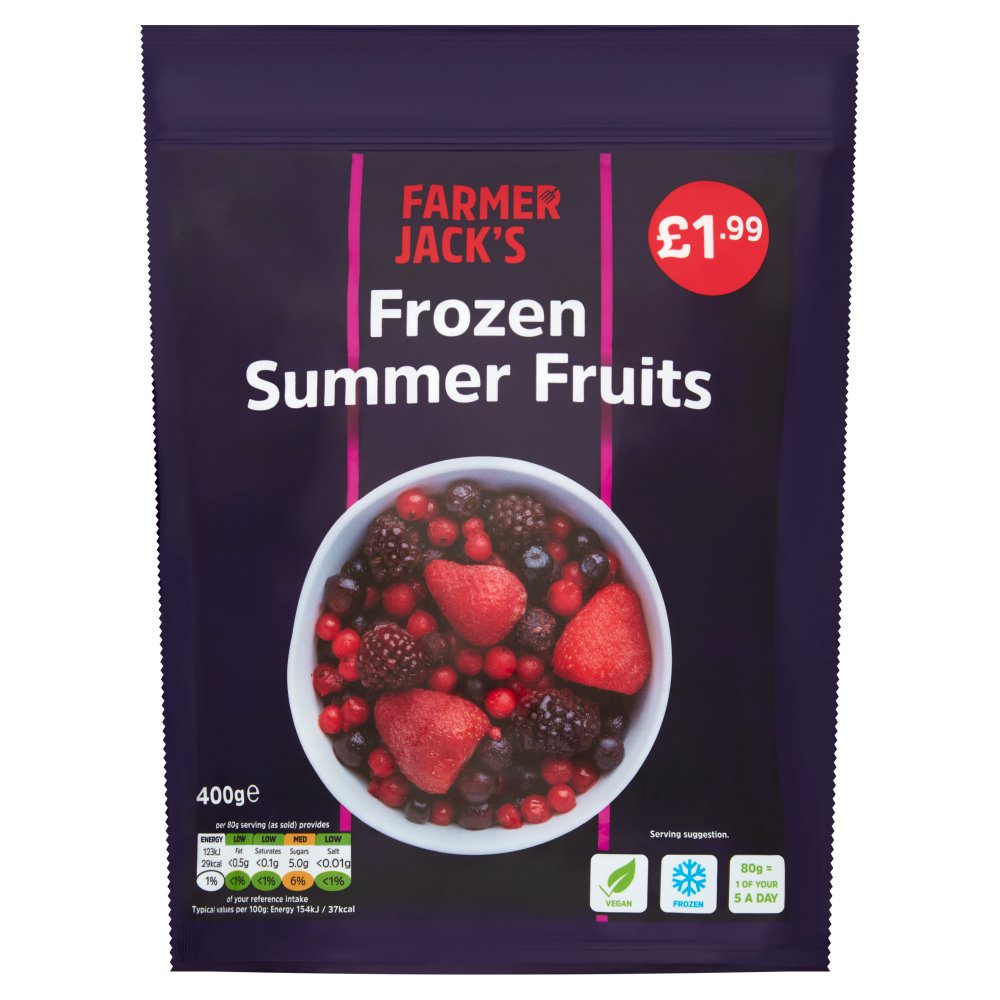 FARMER JACK'S Frozen Summer Fruits 400g 400g × 10