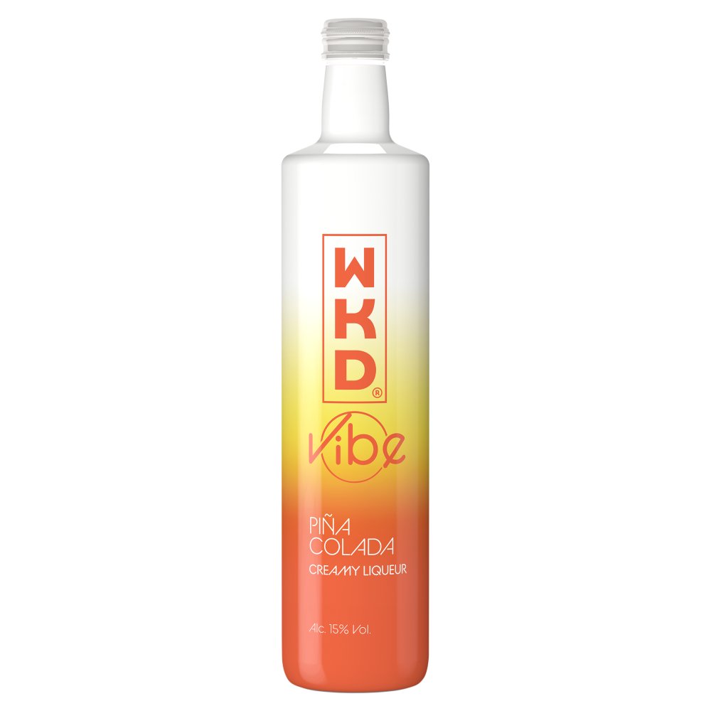 WKD Vibe Piña Colada Creamy Liqueur 500ml 50Cl × 6