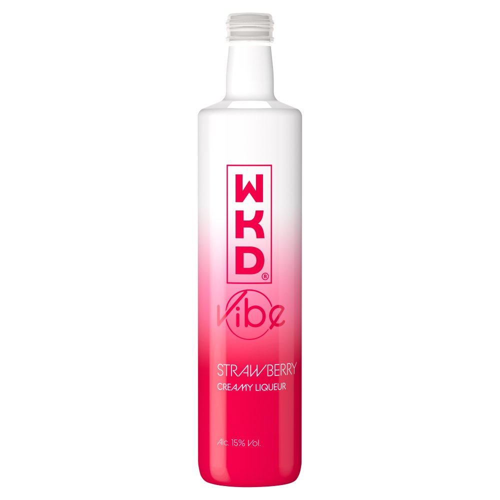 WKD Vibe Strawberry Creamy Liqueur 500ml 50Cl × 6
